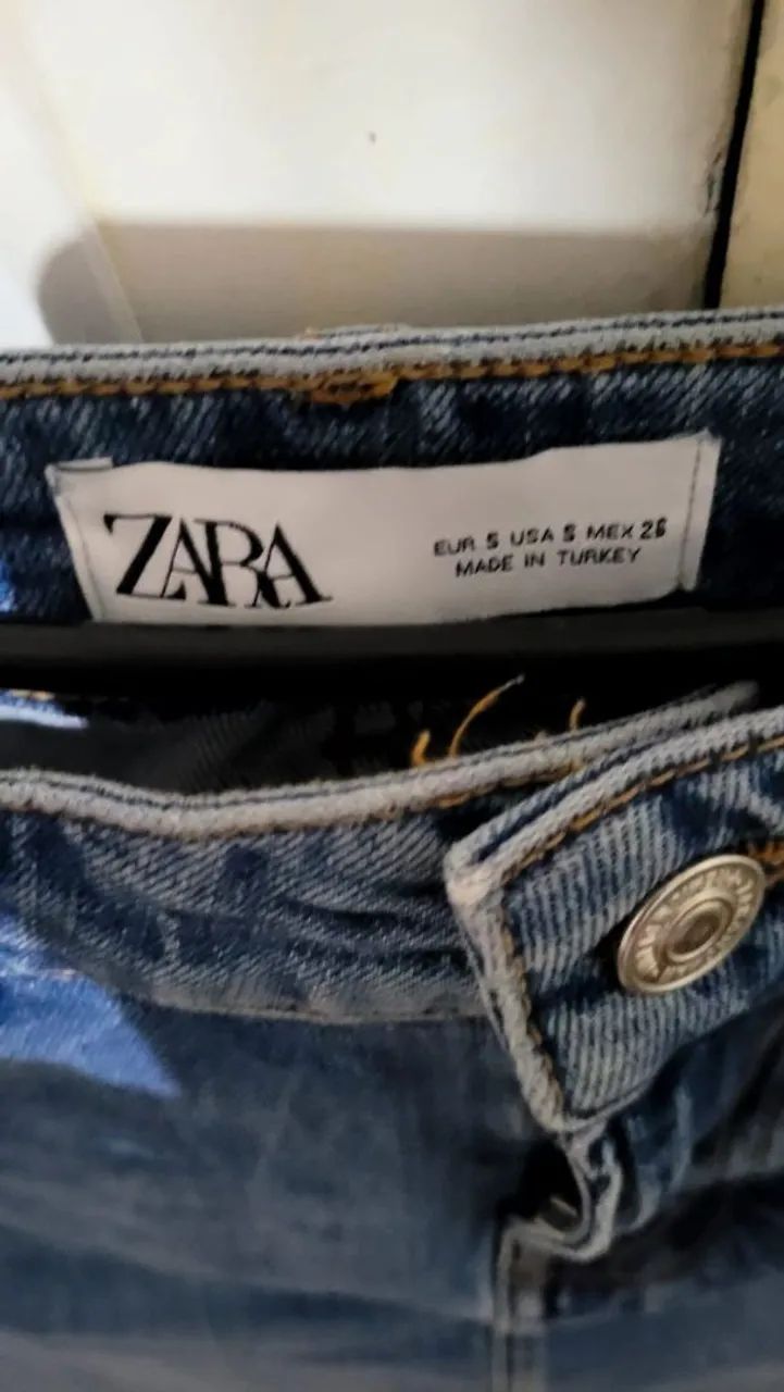 Saia jeans importada da Zara, P - Foto 2