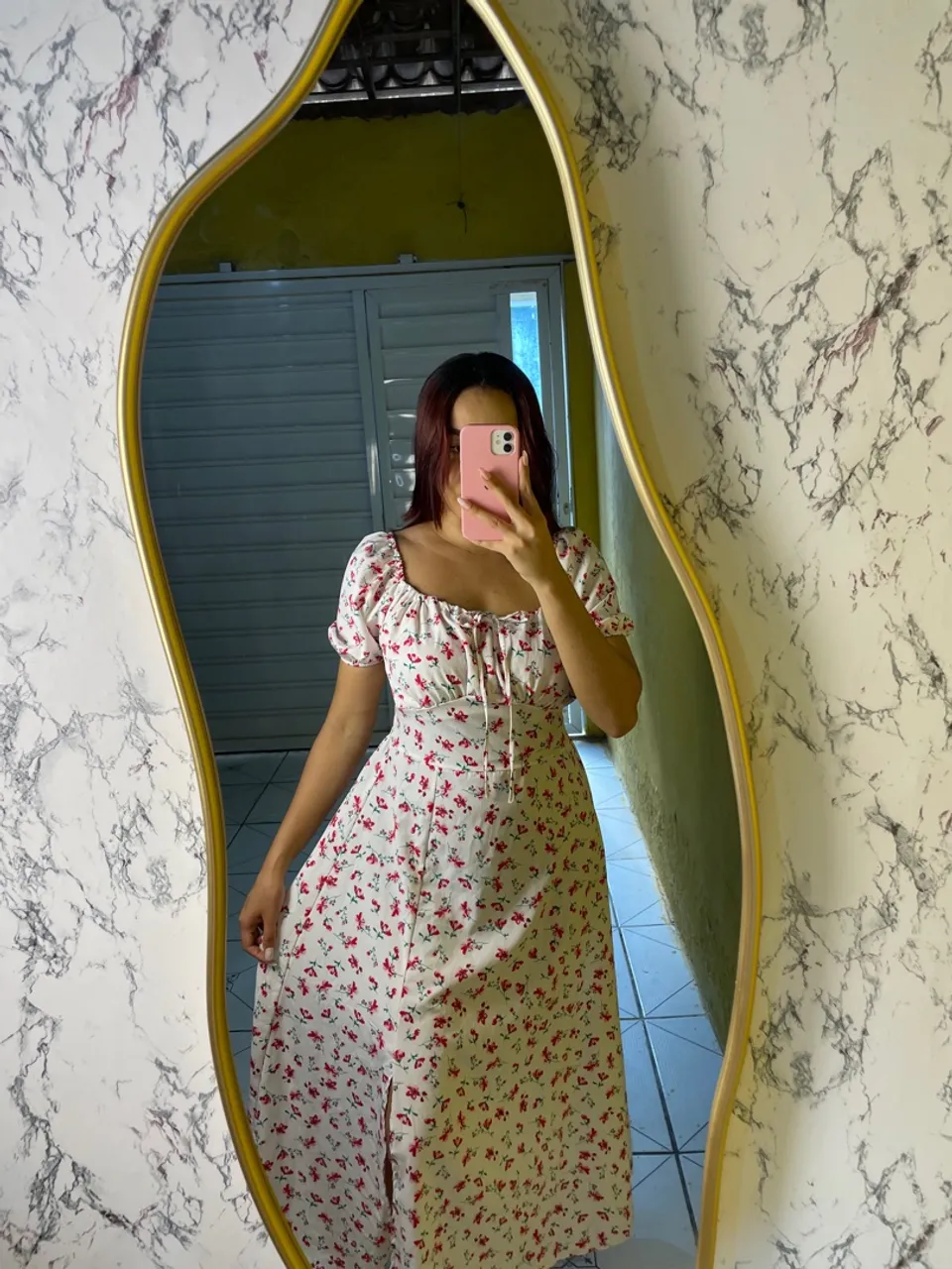 Vestido camponesa florido