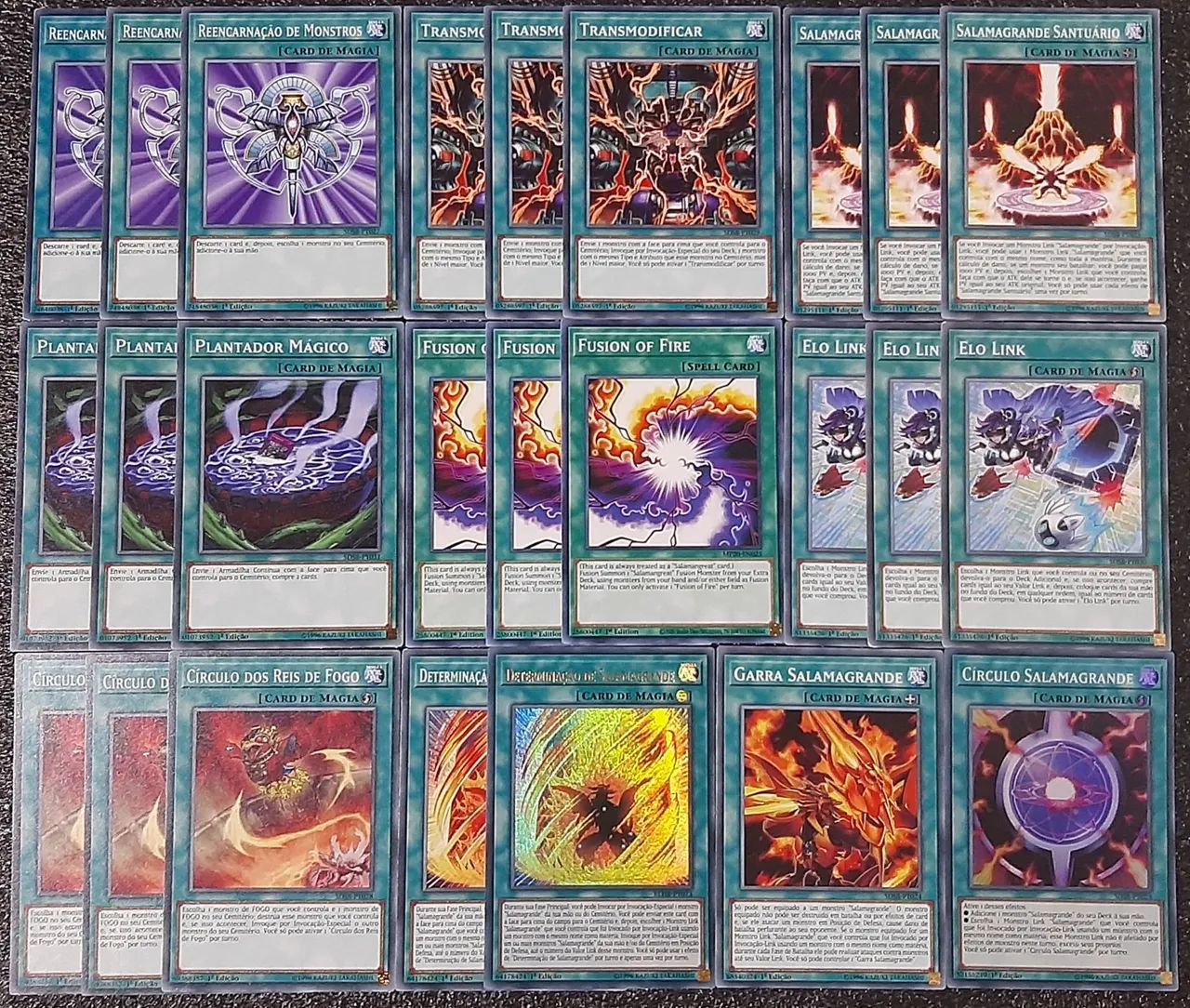 Deck estrutural queima almas cartas originais de yu-gi-oh - Foto 2