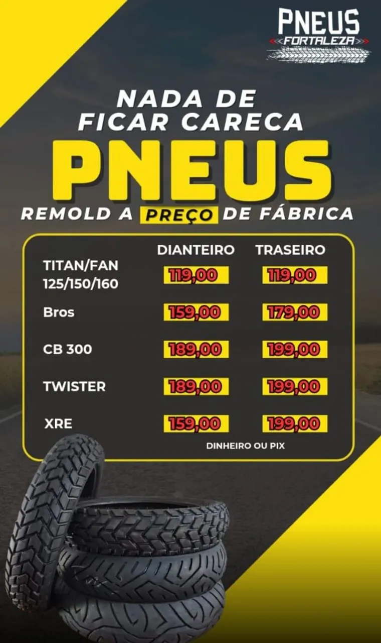 Pneu carro e moto