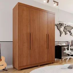 Guarda Roupa Solteiro 4 Portas Cinamomo