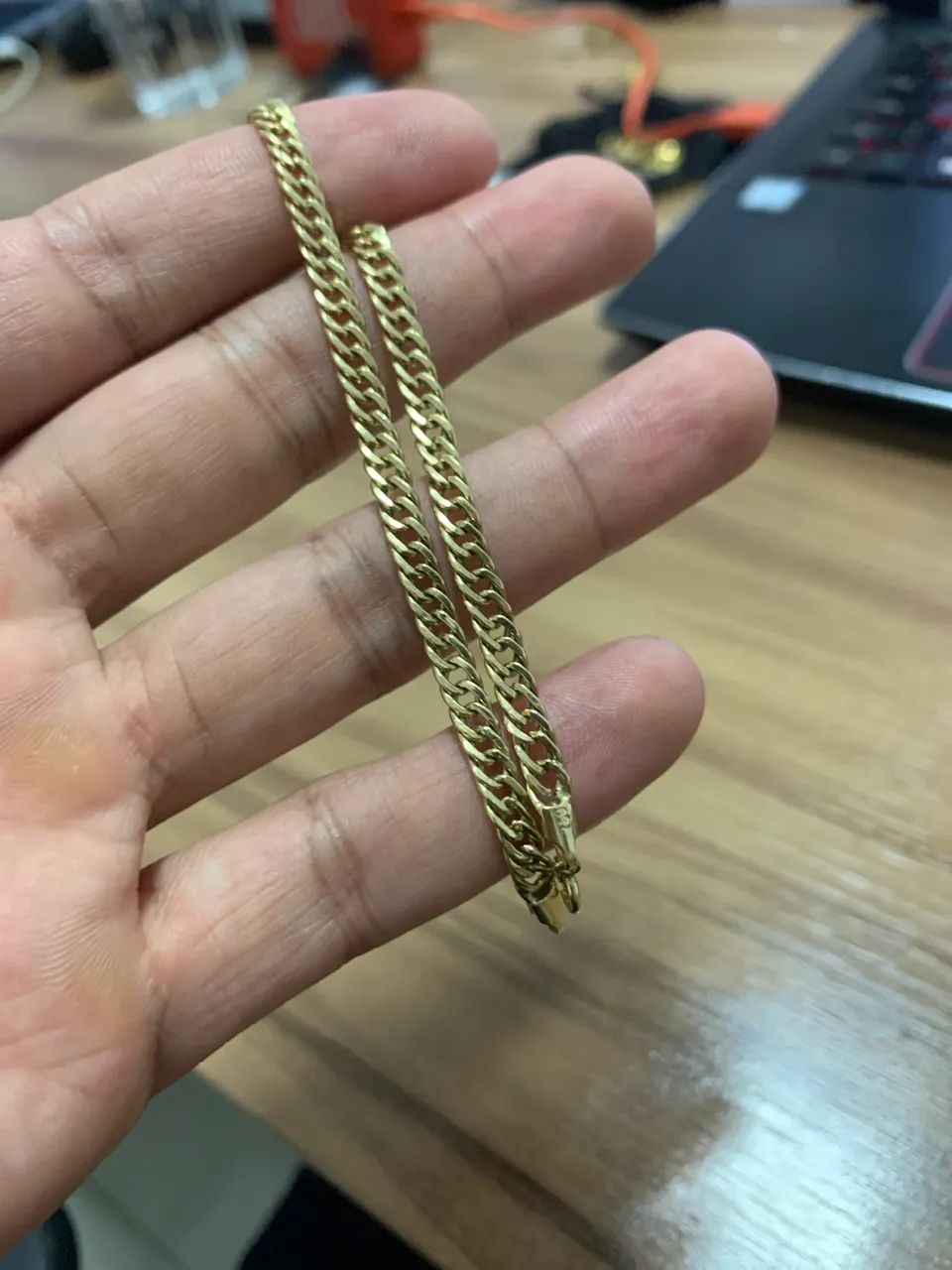 Pulseira grumet ouro 18k