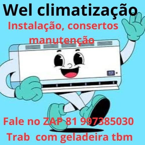 Instalação de ar geladeira máquina de lavar 