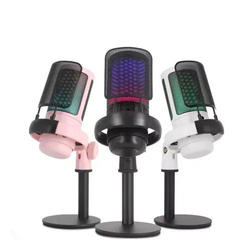 Microfone Gamer Tomate MT 1060R - USB, LED e Qualidade de Som Profissional - Loja Coimbra - Foto 3