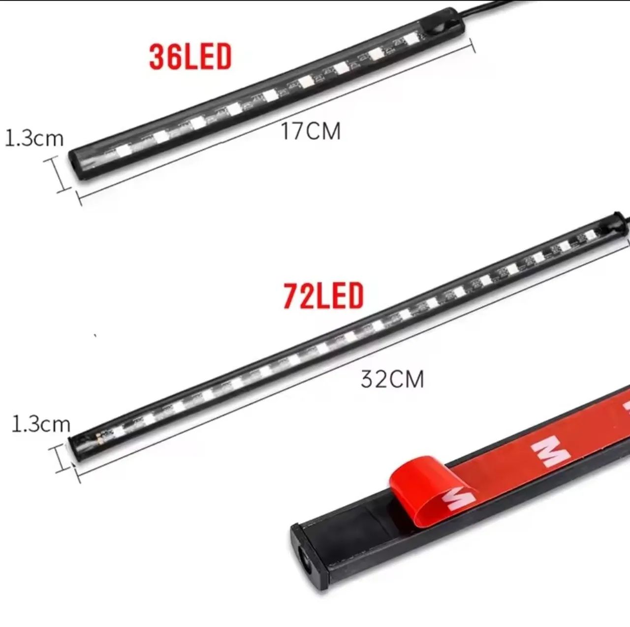 LED RGB controle APP flexível à prova  D'ÁGUA 12v moto lâmpada - Foto 4