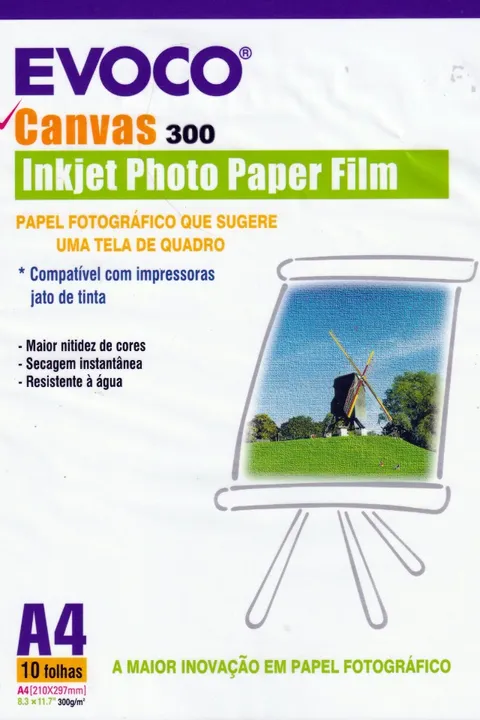 Papel A4 Fotográfico Jato de tinta 300g 50 folhas