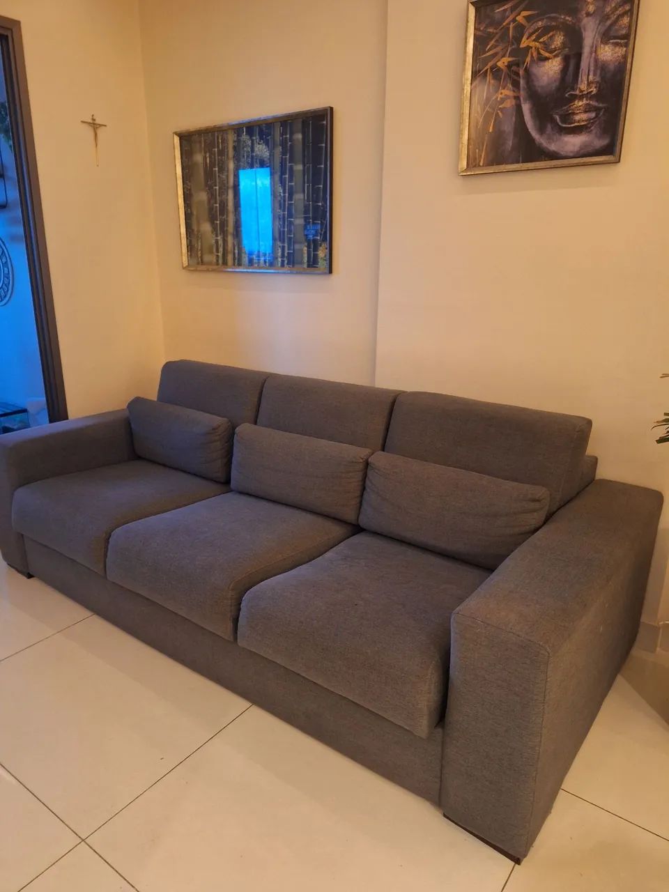 Sofá retrátil três lugares Padrão Líder  - Foto 5