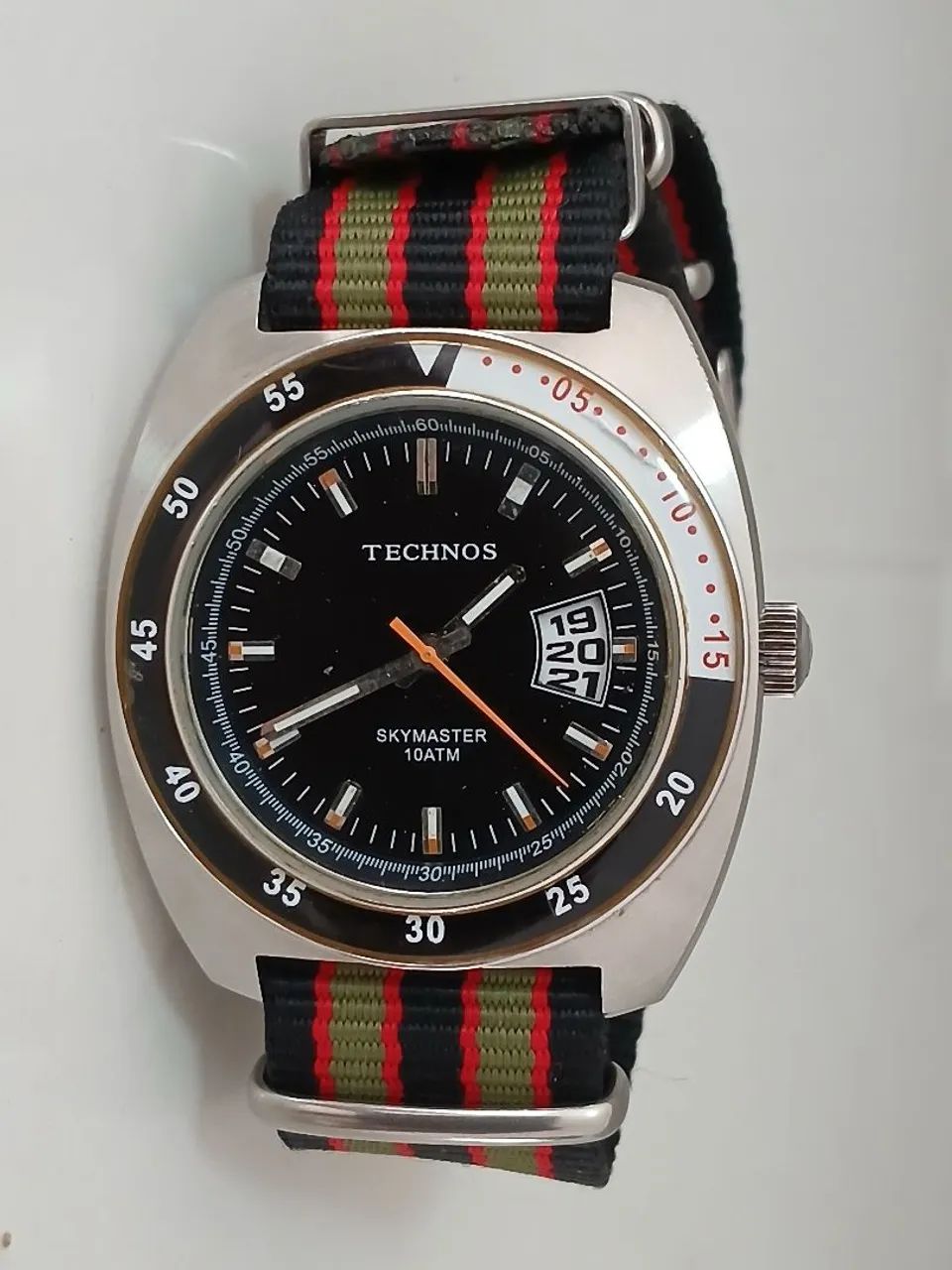 Raríssimo relógio antigo TECHNOS SKYMASTER anos 90 impecável  - Foto 5