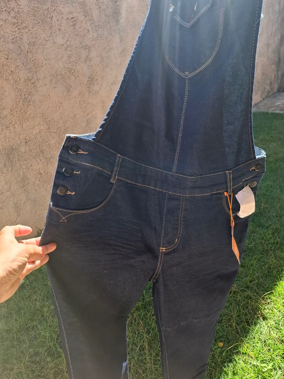 Macacão Jeans Feminino - Novo!