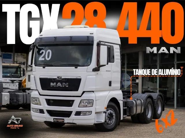 MAN TGX 28.440 6x2 Bug Leve, Cabine Impecável, Tanques Alumínio