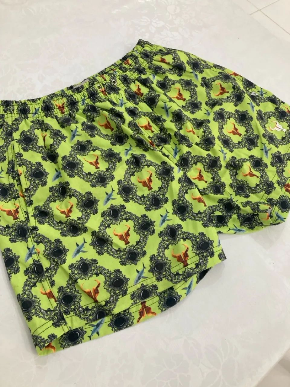 Shorts de Praia Toro Estiloso com Estampa Exclusiva - Foto 2