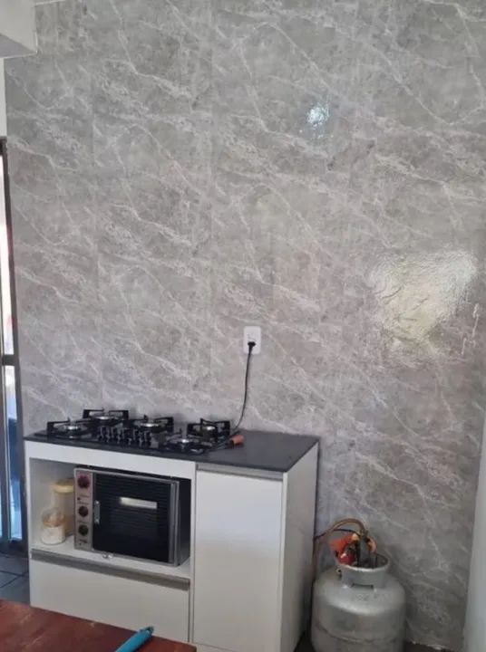 Papel de Parede Imitação Mármore Cinza