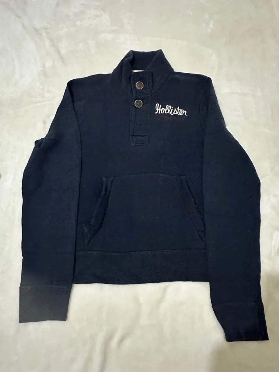 Casaco Moletom Masculino Moletom Hollister De Botao Moletom