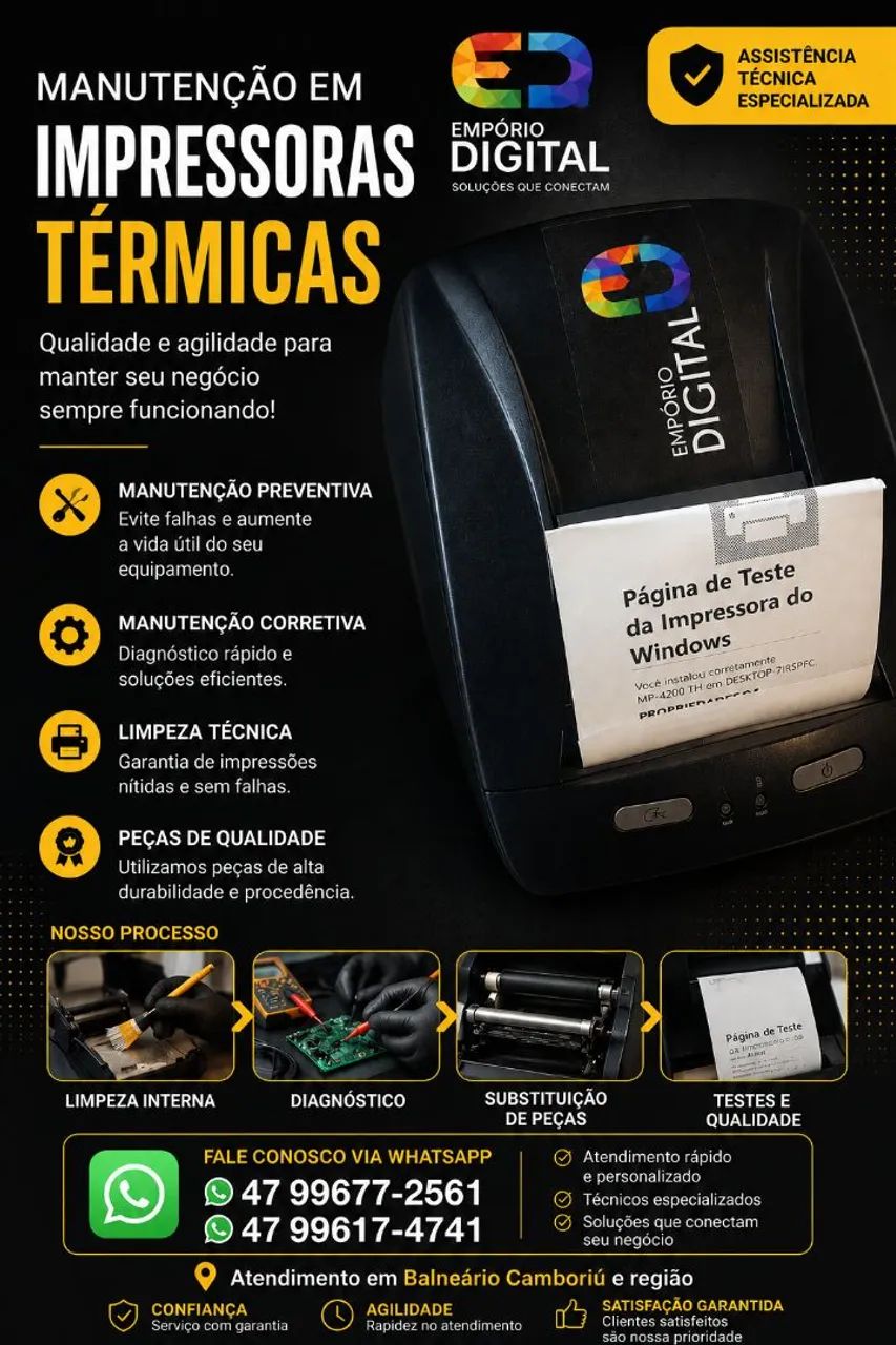 Manutenção Impressoras Térmicas 