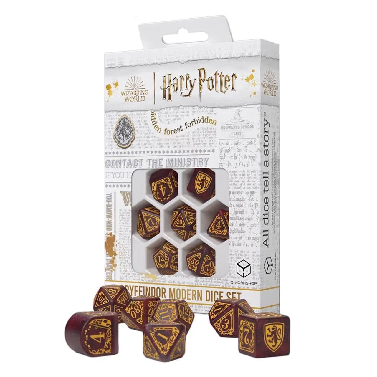 Conjunto de Dados RPG Q-Workshop Harry Potter - Grifinória (Original - Foto 2
