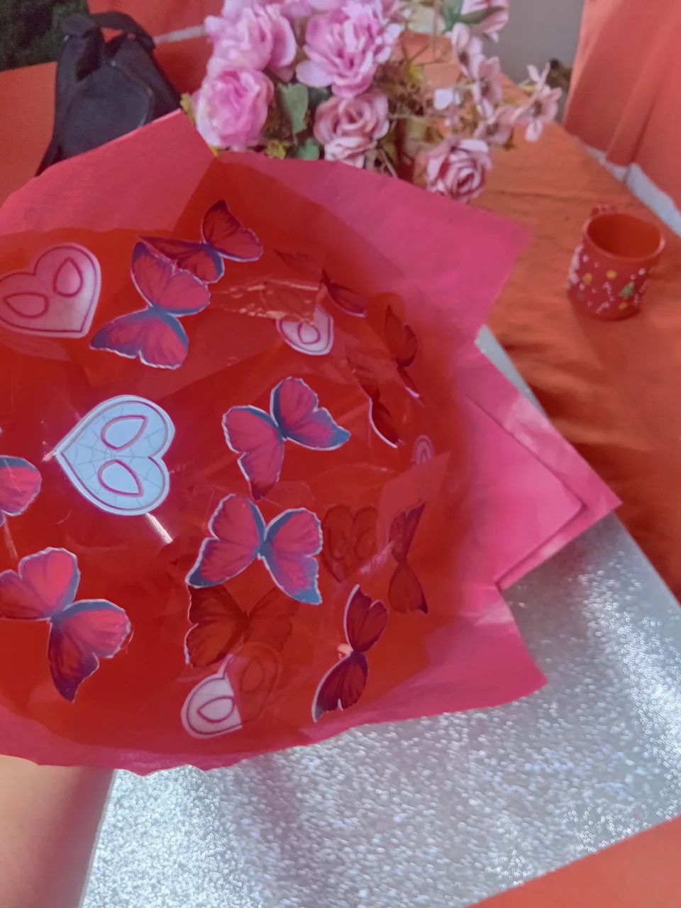 Buquê de borboletas vermelho  - Foto 3