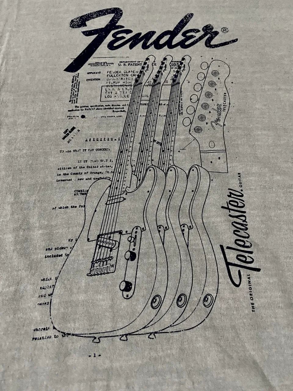 Camiseta Fender Telecaster 