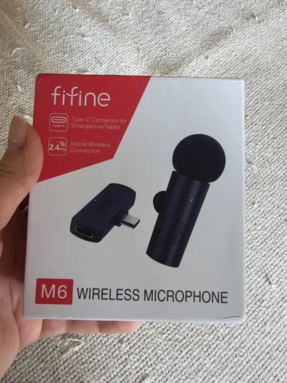 Microfone de Lapela FIFINE Sem Fio | Plug & Play - Foto 4