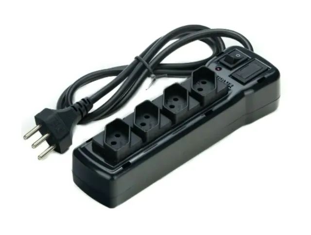 Filtro de Linha Extensão Com 4 Tomadas + Interruptor Kitec (Entrego)