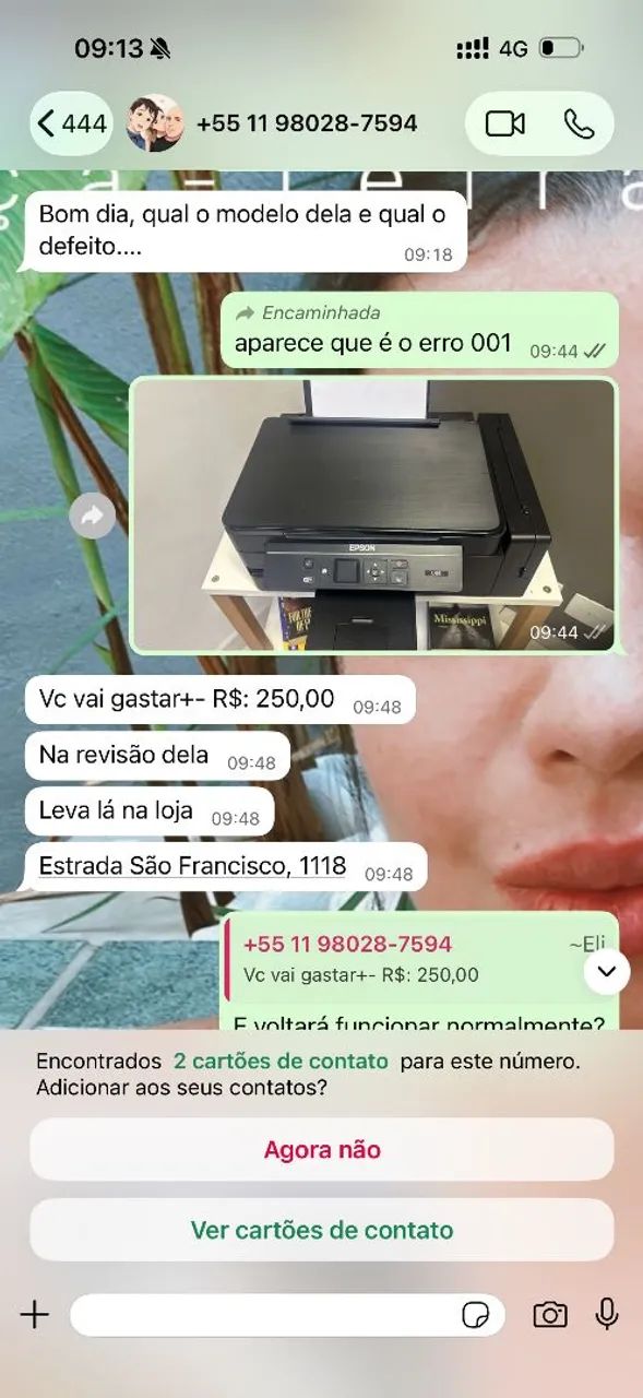 Impressora e esta dando erro 001 - Foto 3