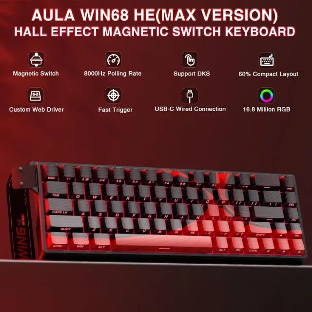 teclado magnético aula win68he max