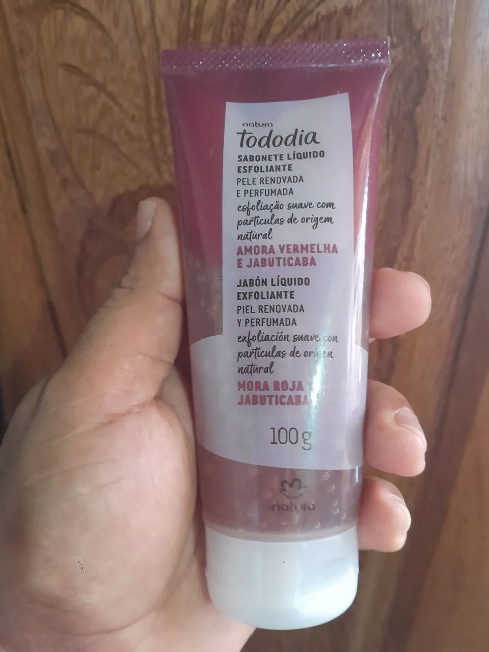Sabonete líquido esfoliante natura