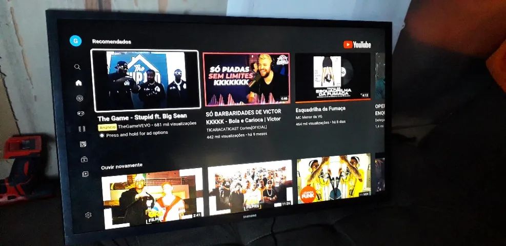 Smart tv43" full HD SANSUNG TIZEN sansung tv plus tv de dez 2024