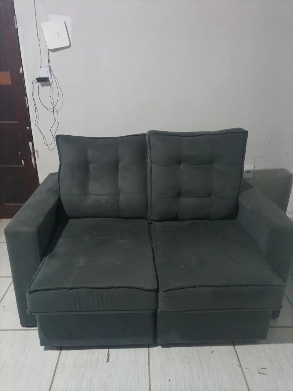 Sofá Cinza Retrátil  - Foto 2