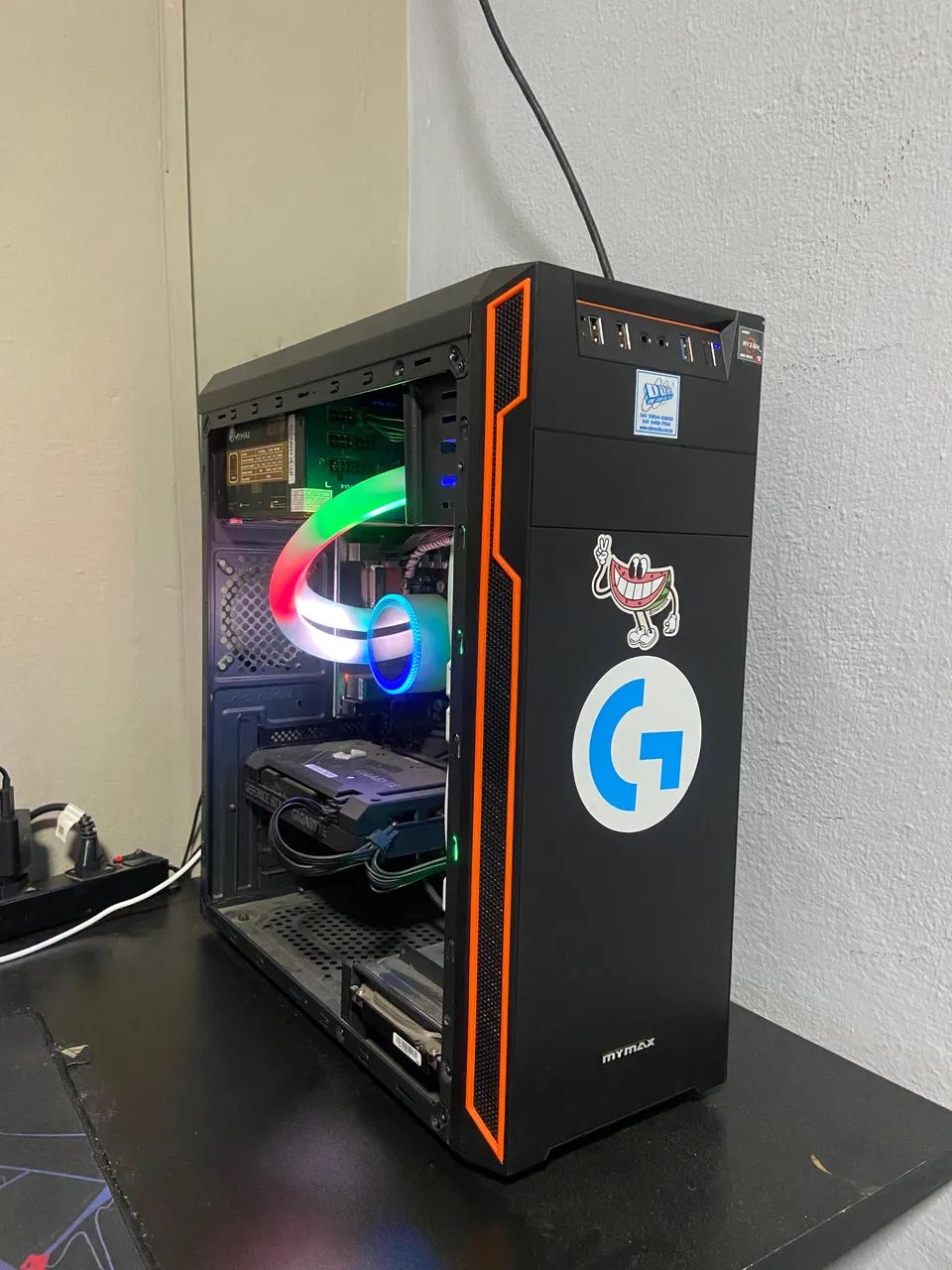 Setup completo, computador com Ryzen 9 5900x e Rtx 3060