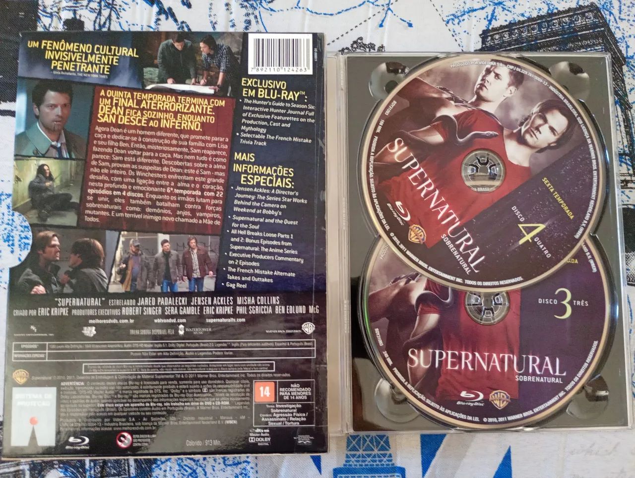 Blu-ray sobrenatural a 5 temporada em digipak com luva  - Foto 2