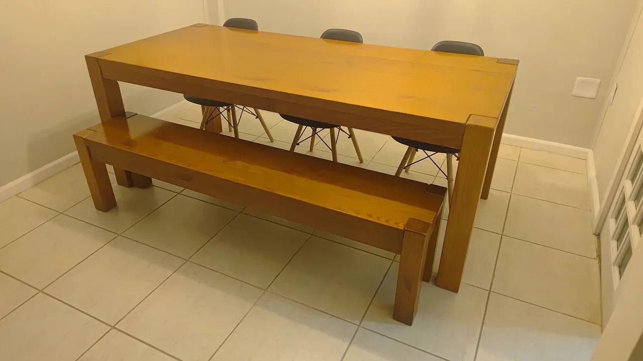 Mesa de jantar Madeira 2.00M  - Foto 5