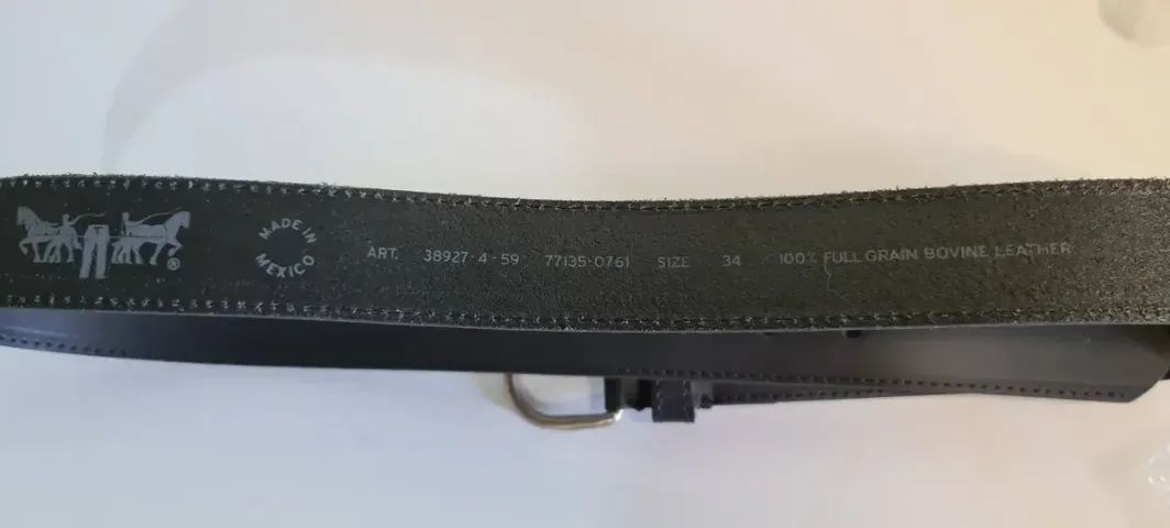 Cinto Levis 77135.0761 Couro Legítimo Preto - Foto 3