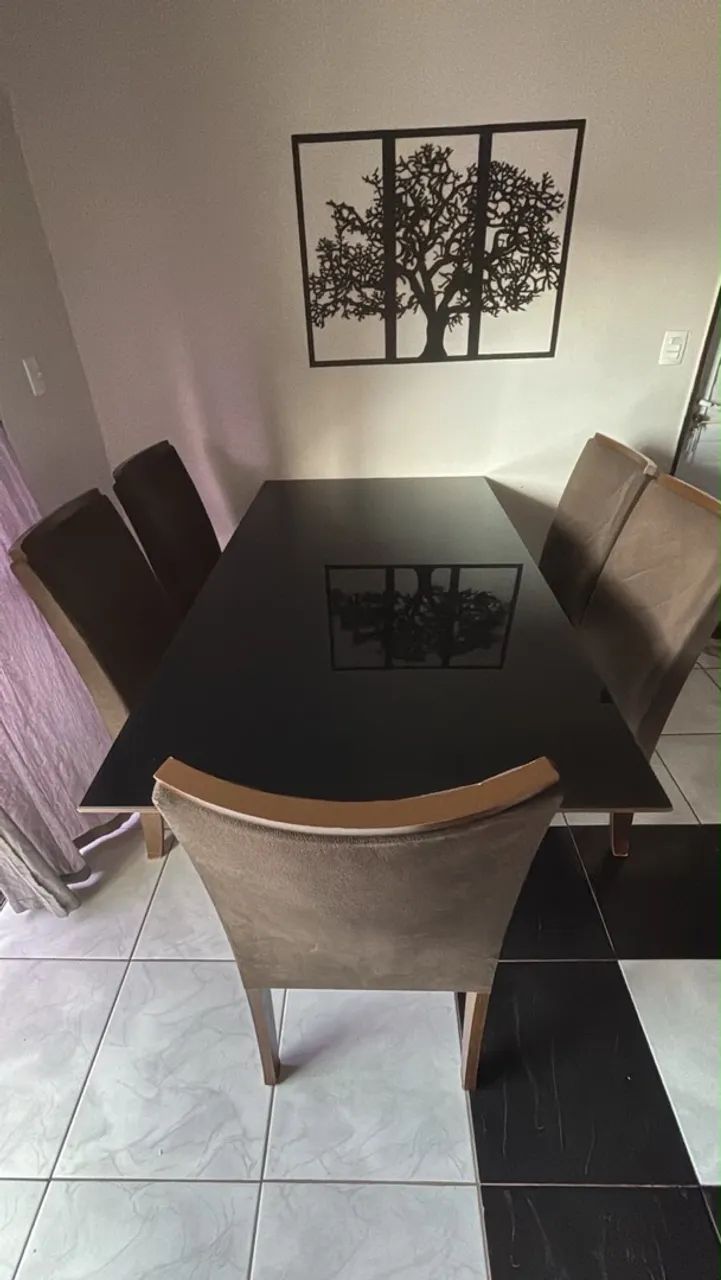 VENDO MESA DE JANTAR 5 CADEIRAS