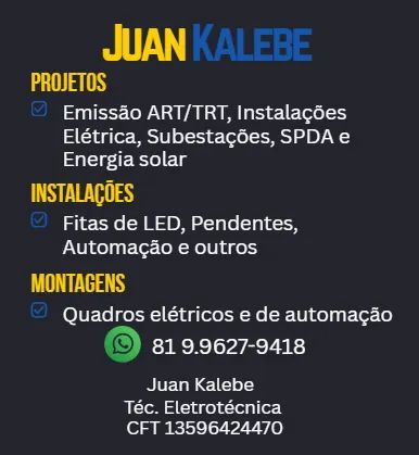Eletricista para Recife e região