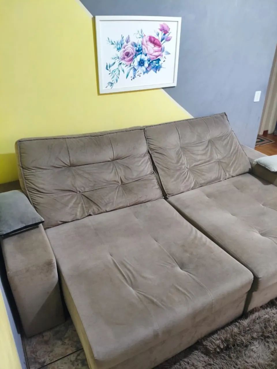 Sofá retrátil 4 lugares 2,54 m - Foto 2