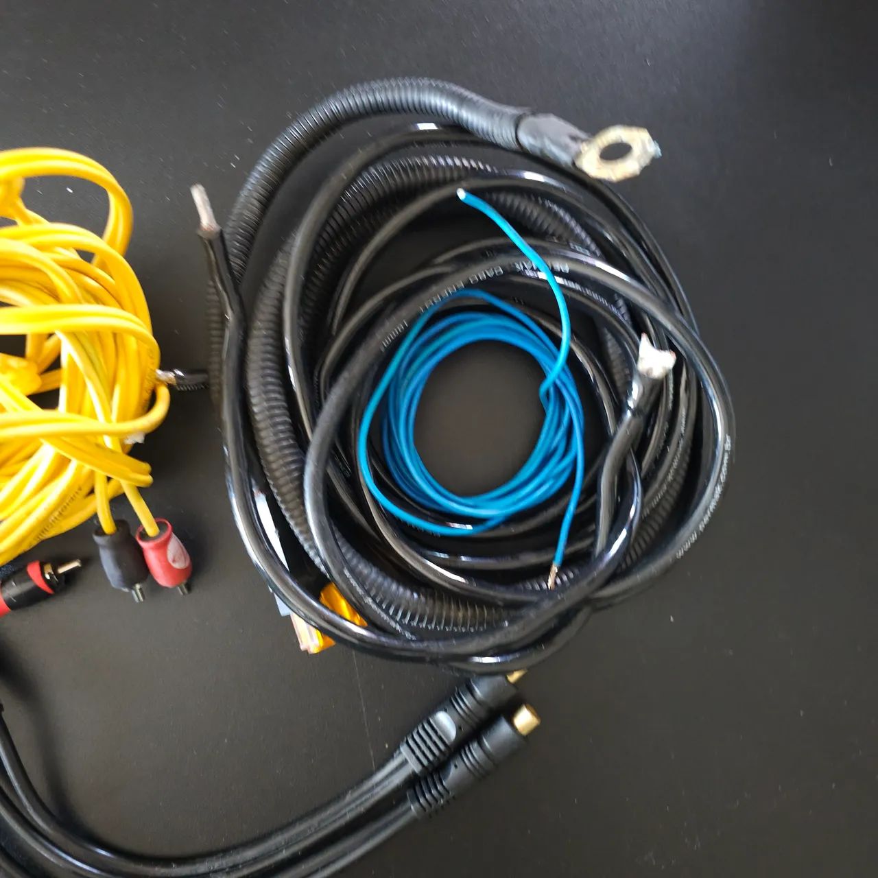 Kit instalação de som C/ cabo RCA, split rca, força e fusível. - Foto 4
