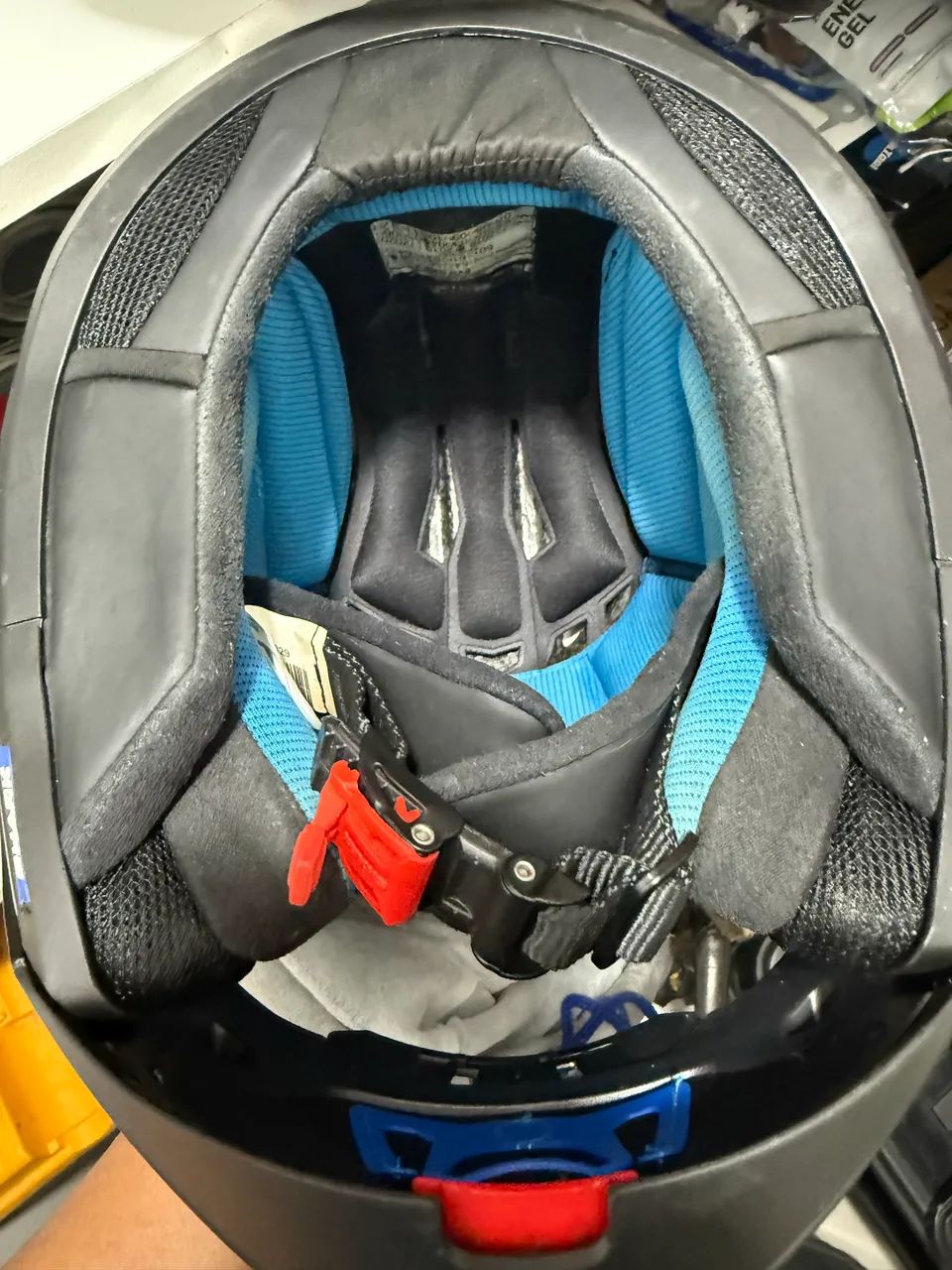 Capacete Shark Evo-One 2 Lithion Estado de Novo - Escamoteavel -  Tamanho 56 - Foto 5