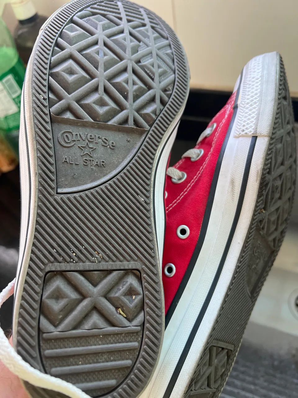 Tênis allstar vermelho cano médio  - Foto 4