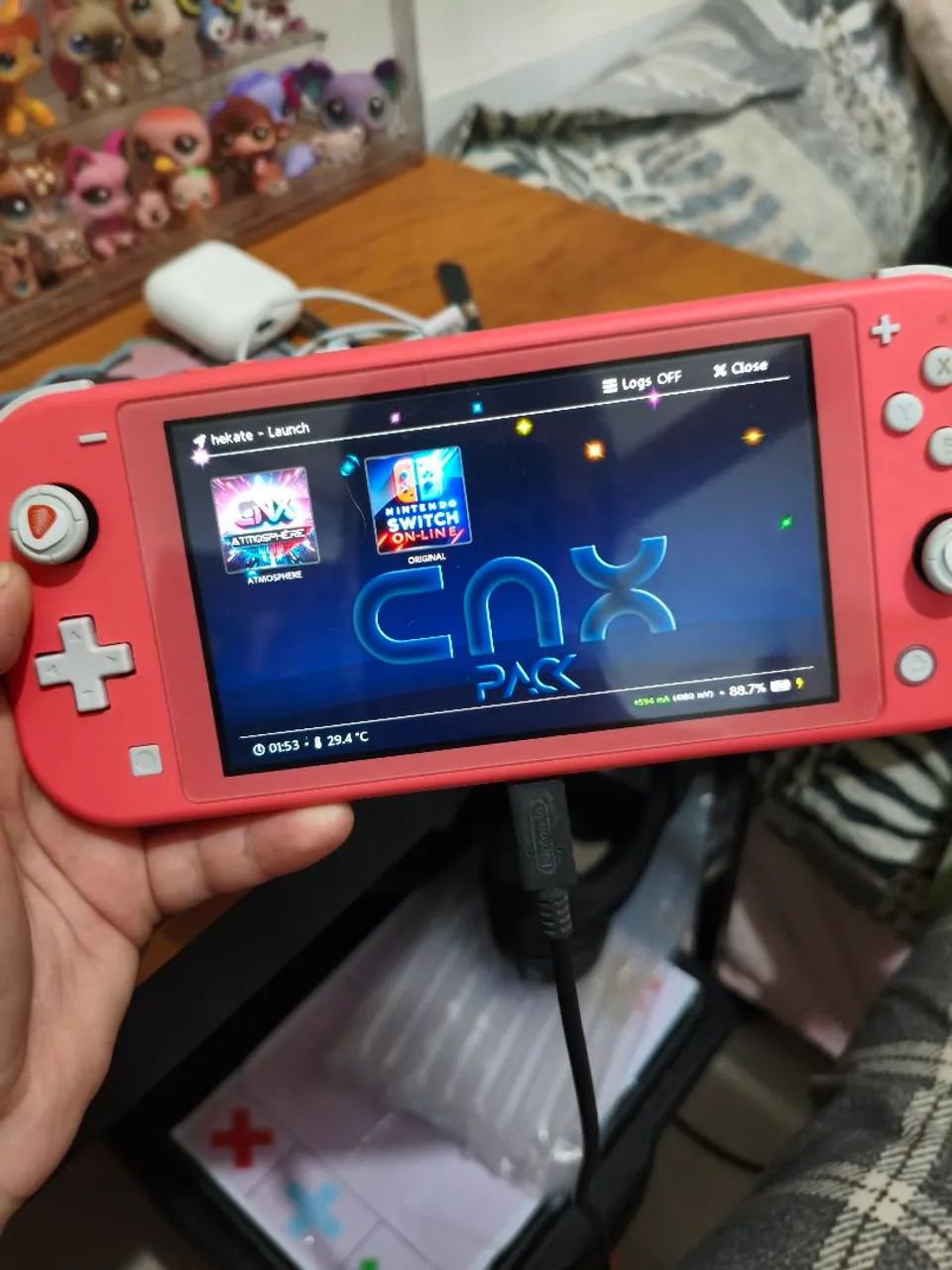 Nintendo switch lite rosa desbloqueado  - Foto 3