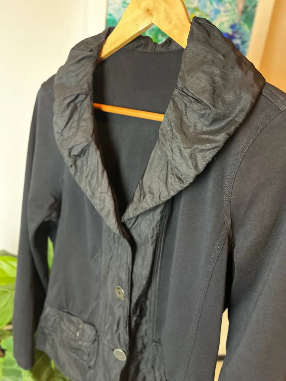 Blazer Preto M Feminino - Foto 3