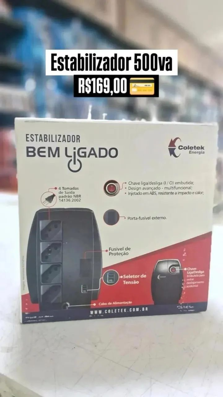 Estabilizador de 500va - coletek 