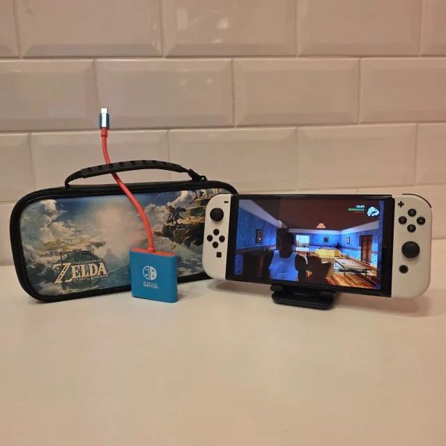 Nintendo Switch Oled - 64Gb - Case - Foto 5