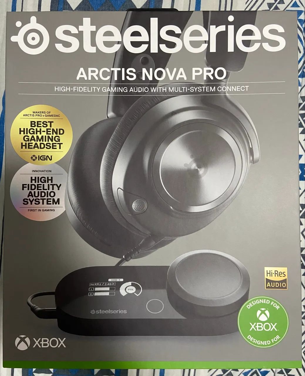 Headset Steelseries Arctis Nova Pro (com fio) + GameDAC Gen 2
