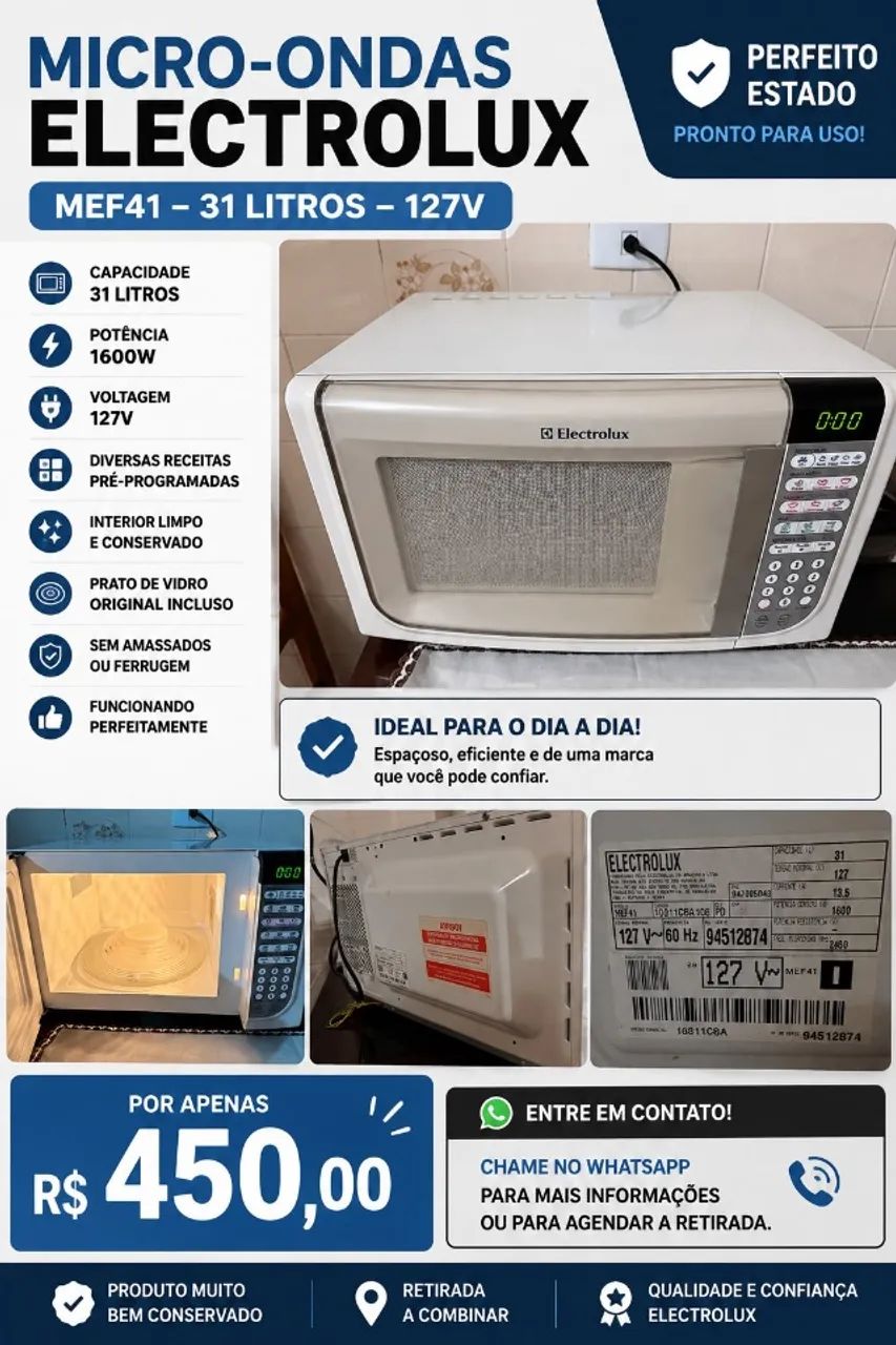 Micro-ondas Eletrolux 31 litros  - Foto 5