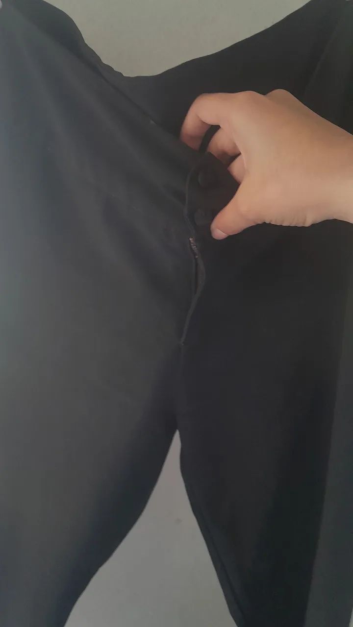 Calça alfaiataria unisex preta - Foto 2