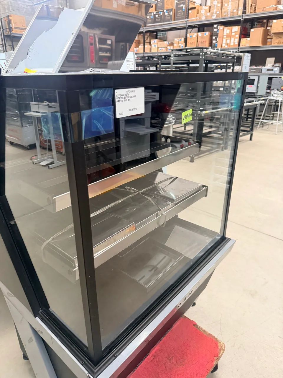 L7VE-080 VITRINE ESTUFA 0,80m PRETO - POLAR - Foto 3