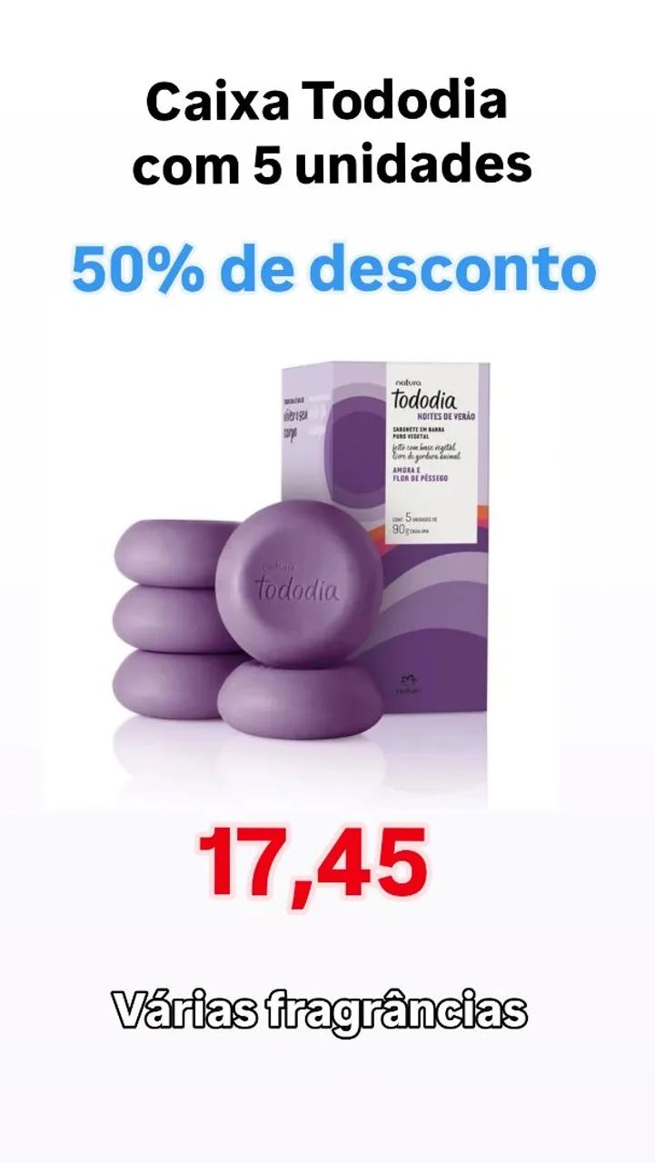 SABONETES NATURA EM OFERTA 