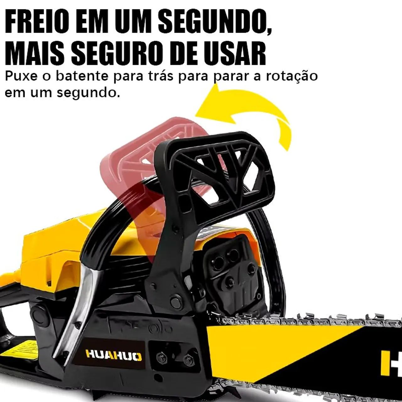 Polegadas 52CC Motosserra Portátil Gasolina Serra Elétrica De Aço Original. - Foto 4