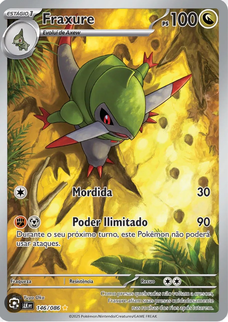 Carta de Pokémon Fraxure 146/086
