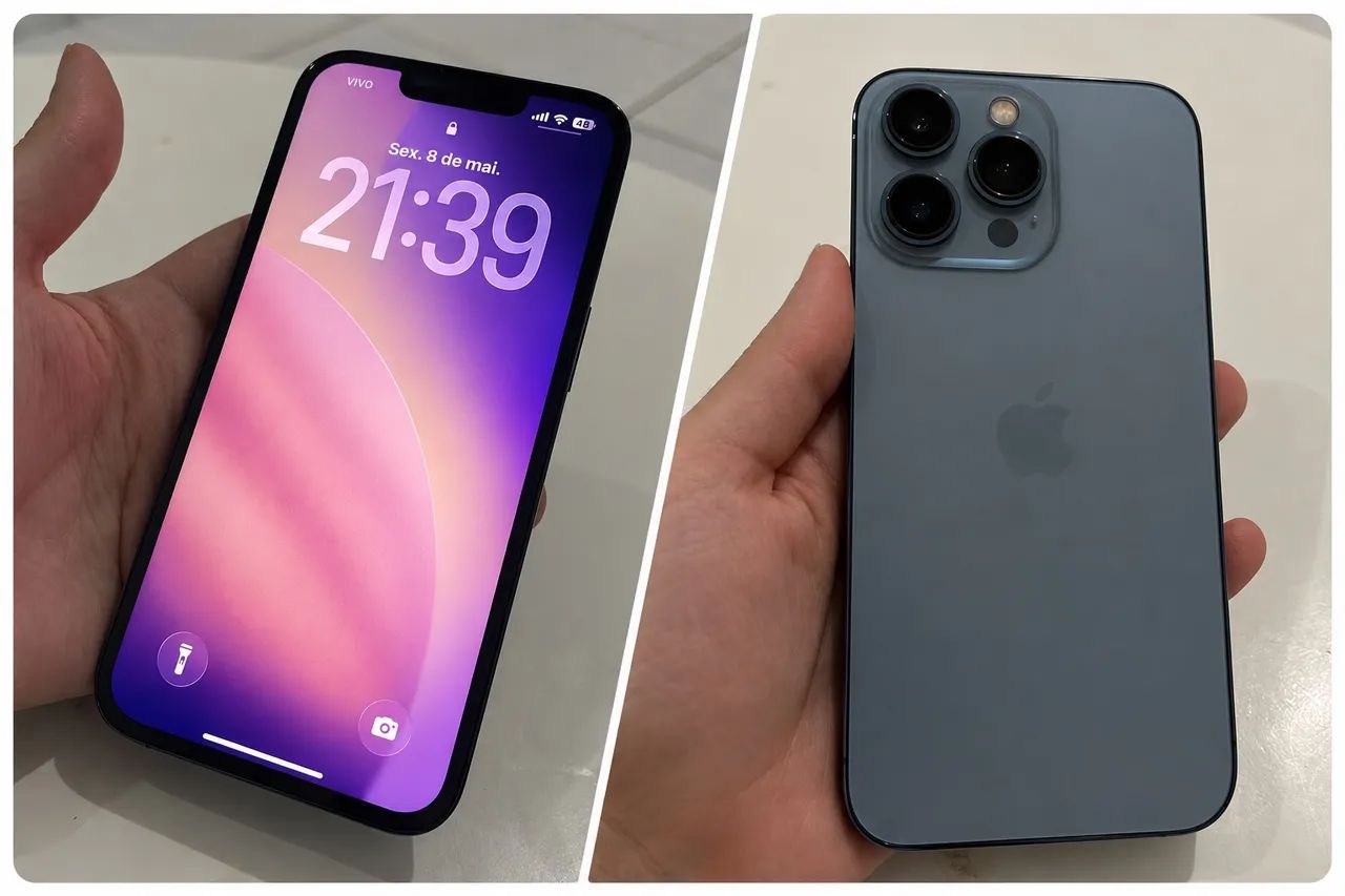 IPHONE 13 PRO AZUL 128GB - Celulares e Smartphones - Lagoa Nova